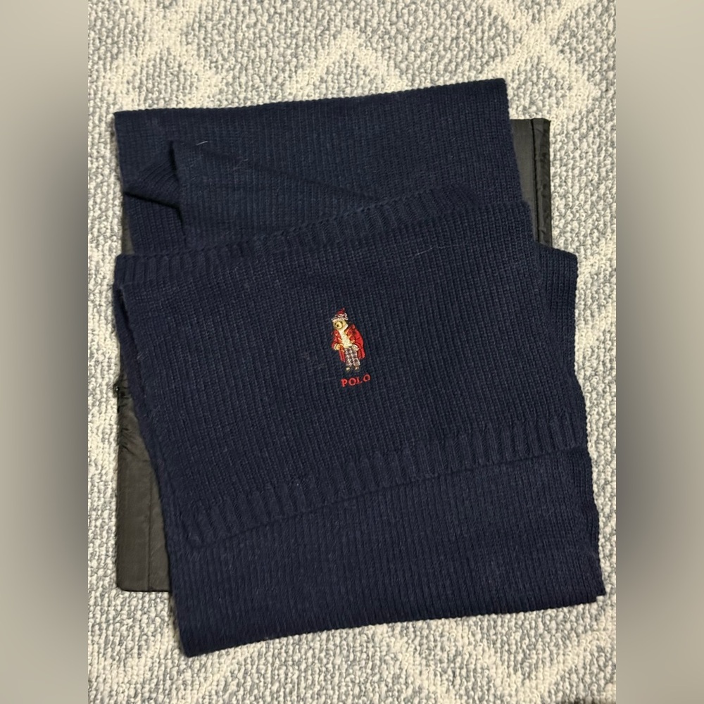 Polo by Ralph Lauren polo bear Navy scarf